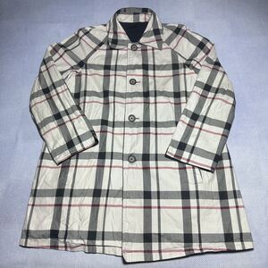 Pendleton Reversible Plaid Check & Black Long Button Jacket Women's Size M/L‎